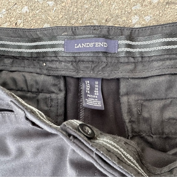 LANDS END - Women's Dress Pants Sz 10P - NAVY BLUE - Picture 8 of 12